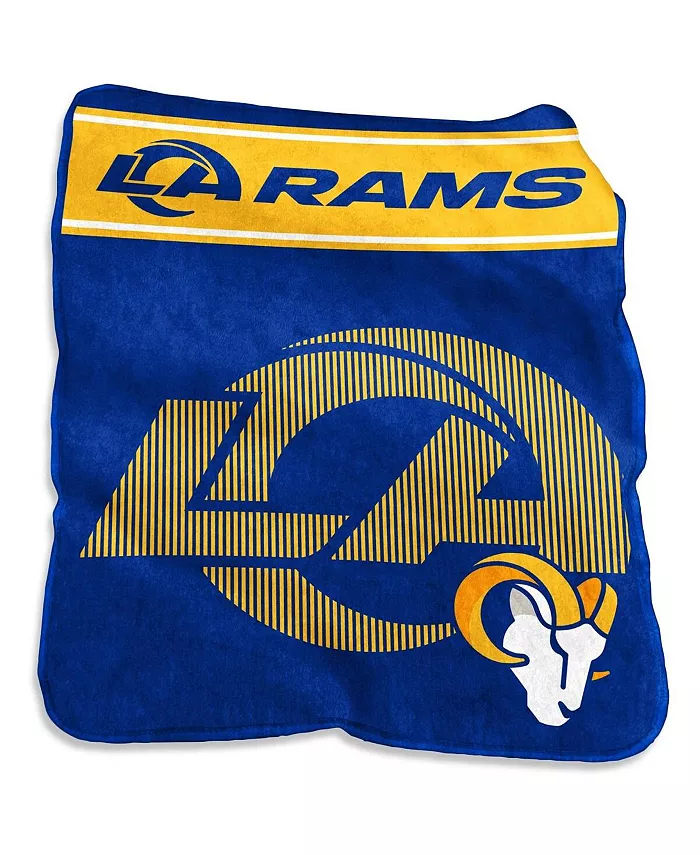Logo Brands Los Angeles Rams 60'' x 80'' XL Raschel Plush Throw Blanket