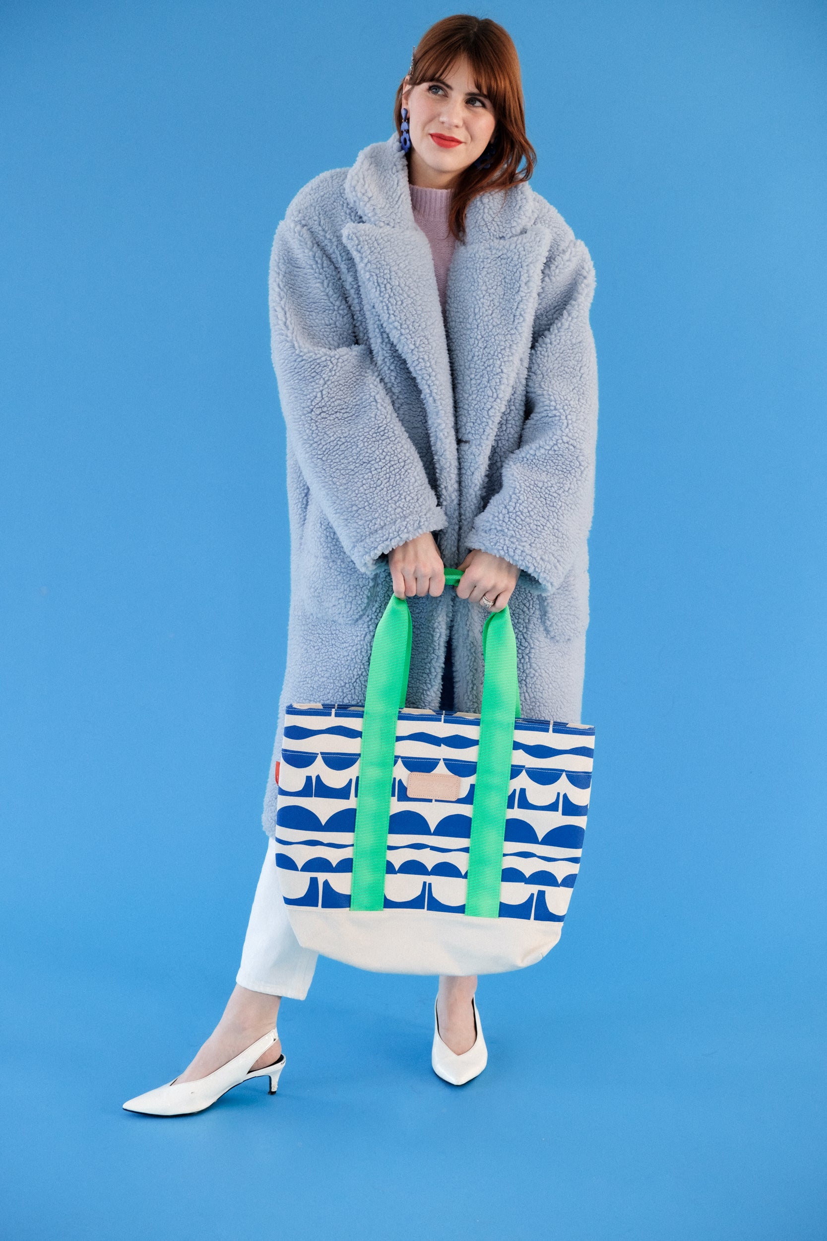 Stepping Stones - Cobalt Large Tote