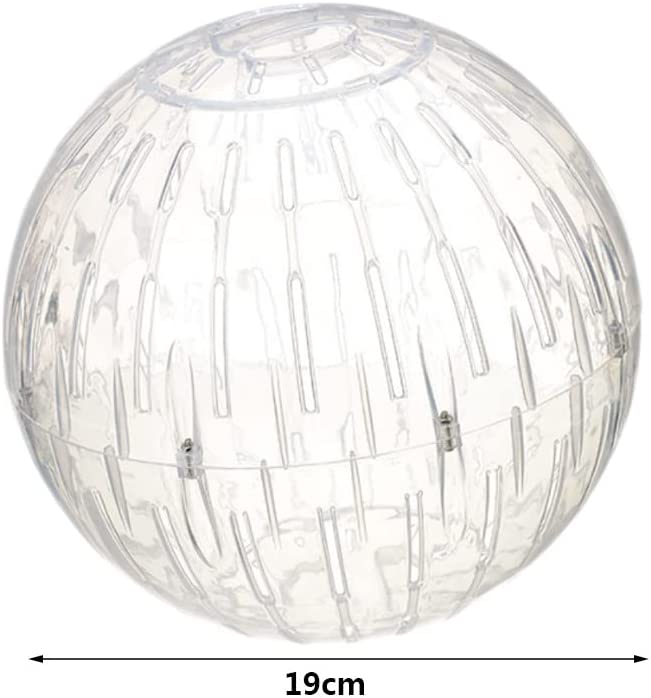 ZXM 1pc 19cm Hamster Running Ball Guinea Pig Hedgehog Hamster Exercise Ball Small Pet Toy Plastic Running Play Toy Random Color