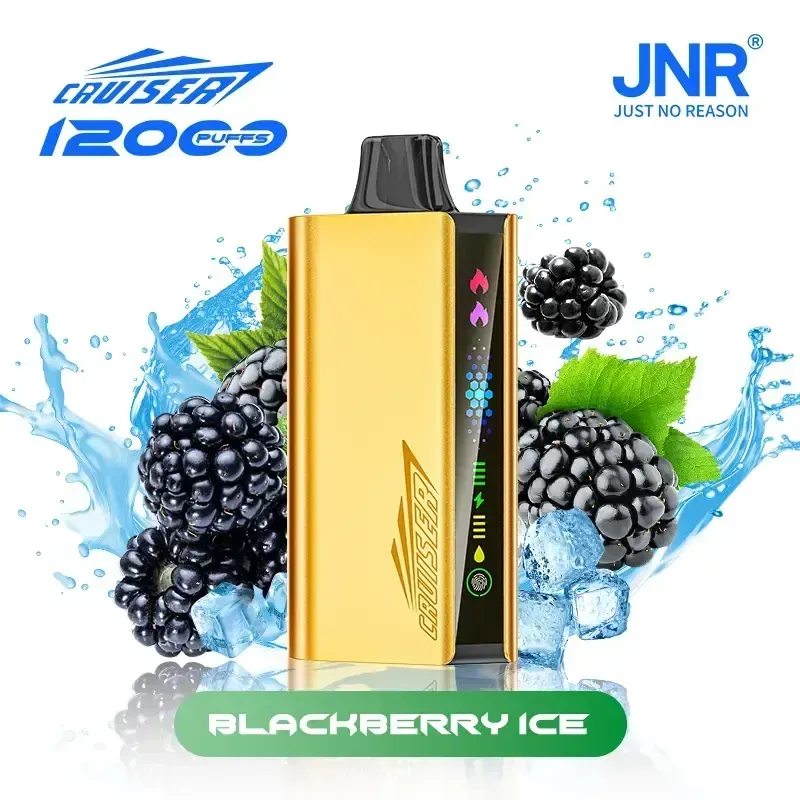 🍇 JNR Cruiser 12K – Blackberry Ice Disposable Vape ❄️