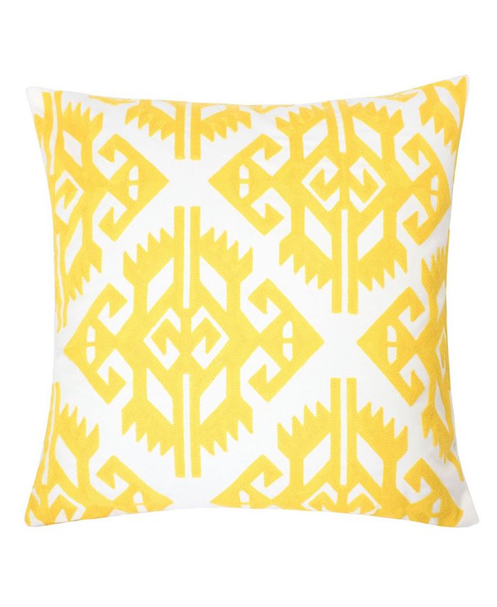 Homey Cozy Madelyn Cotton Square Decorative Throw Pillow