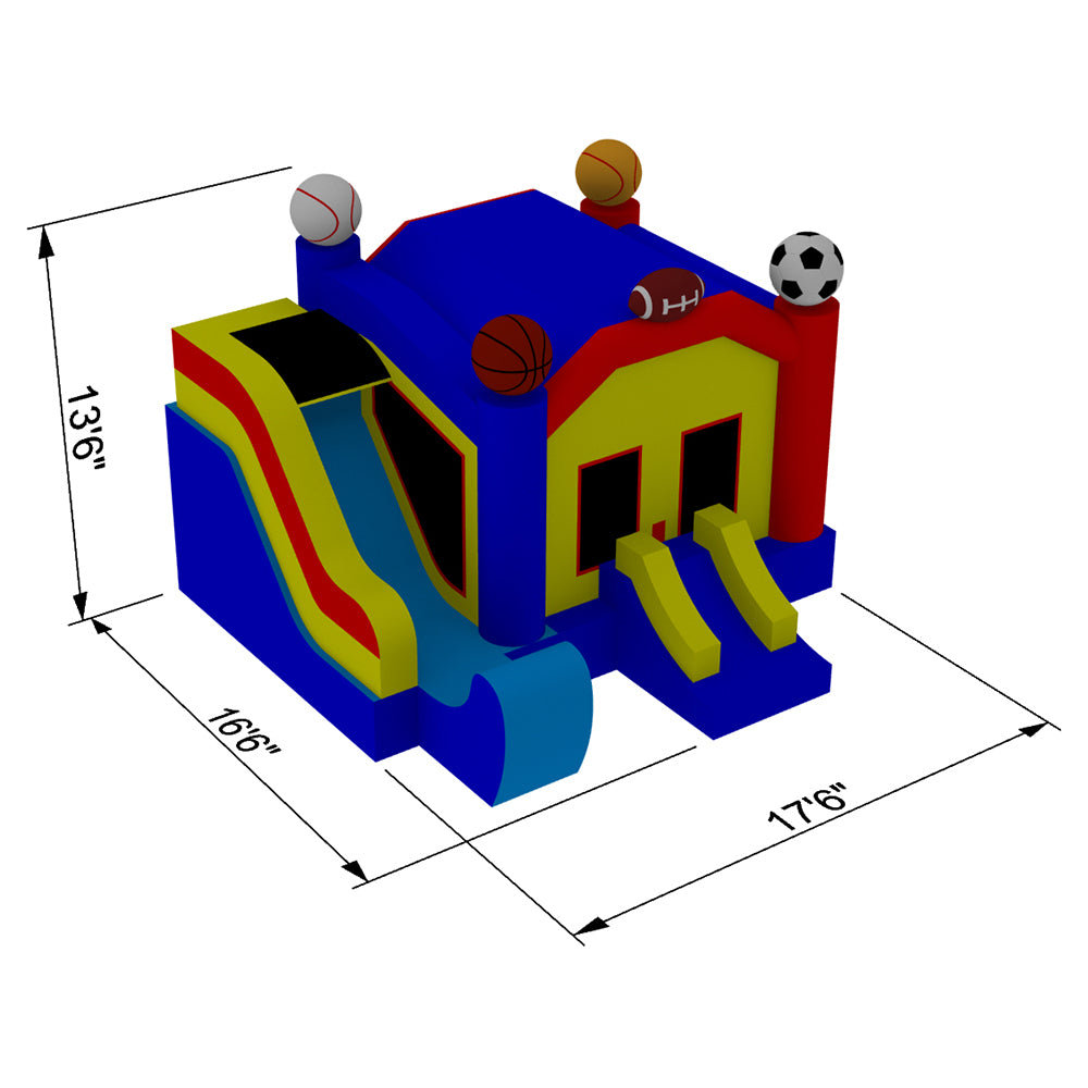 Inflatable HQ Commercial Grade Bounce House 100% PVC Sports Jump Inflatable Only