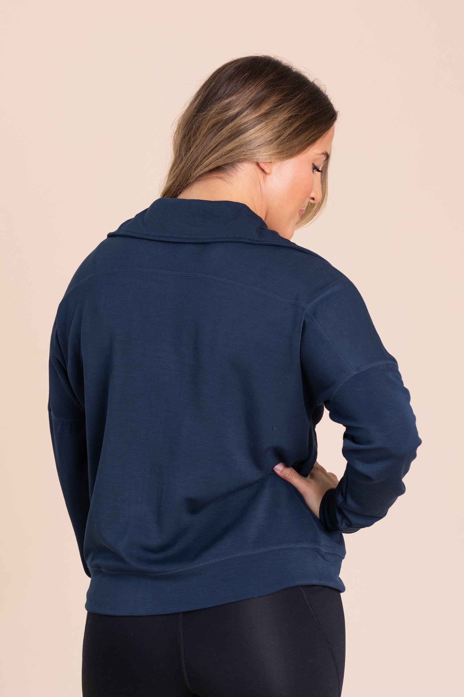 Modal Blend Zip-Up Jacket