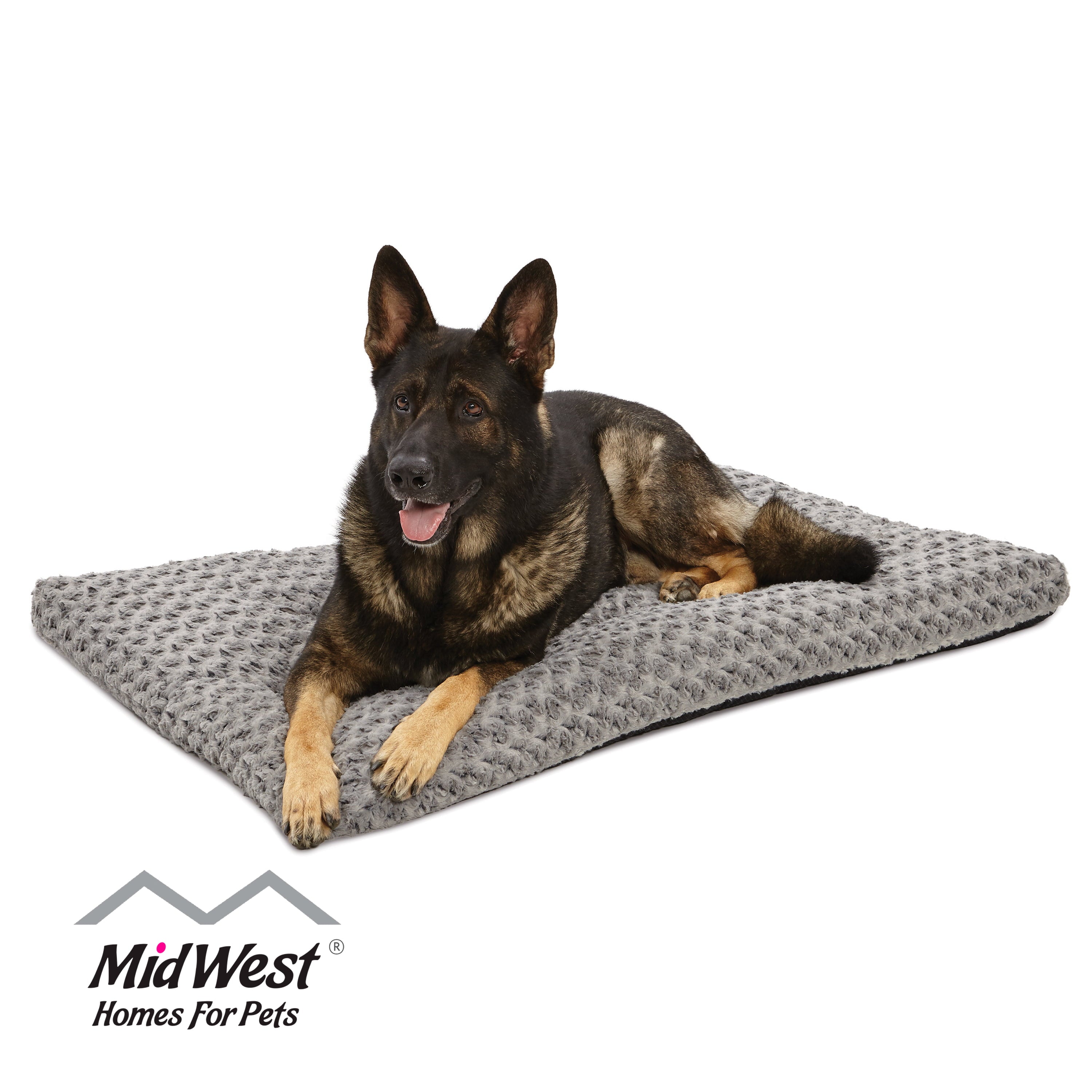 QuietTime Dog Bed and Crate Mat， Deluxe Ombre Swirl， Fits 48