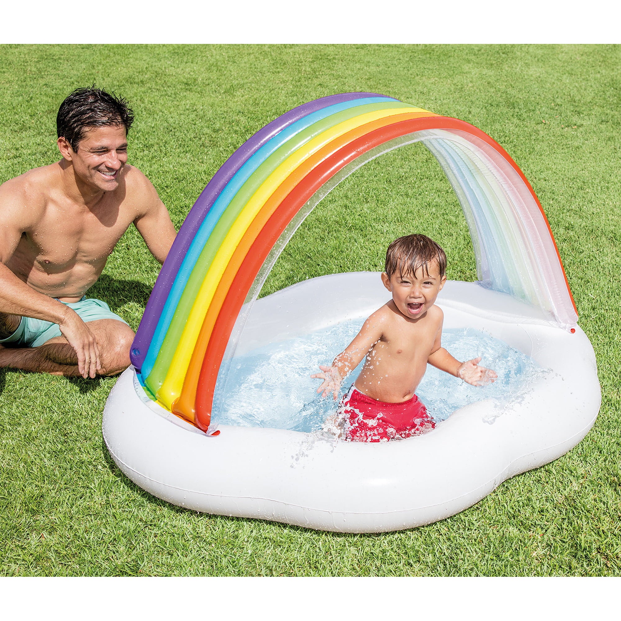 Intex 57141EP Inflatable and Kiddie Round Pools Outdoor Baby Pool for Ages 1-3 Years Old