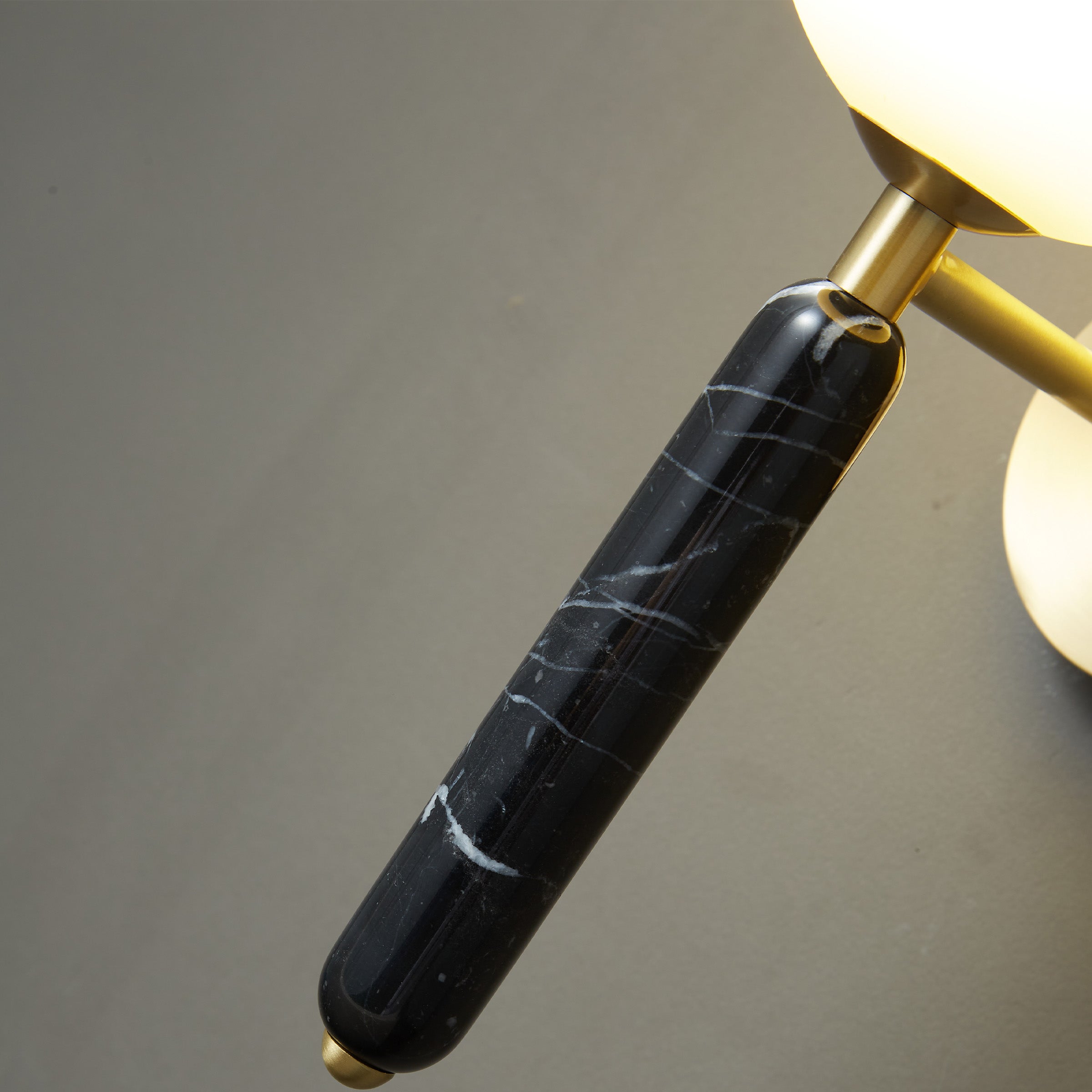 Black Marble Wall Lamp 6602-Bk