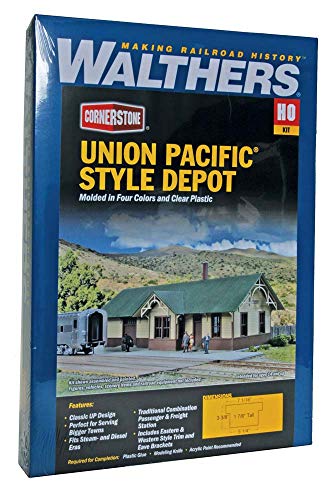 Walthers Cornerstone HO Scale Building/Structure Kit Union Pacific Depot Station