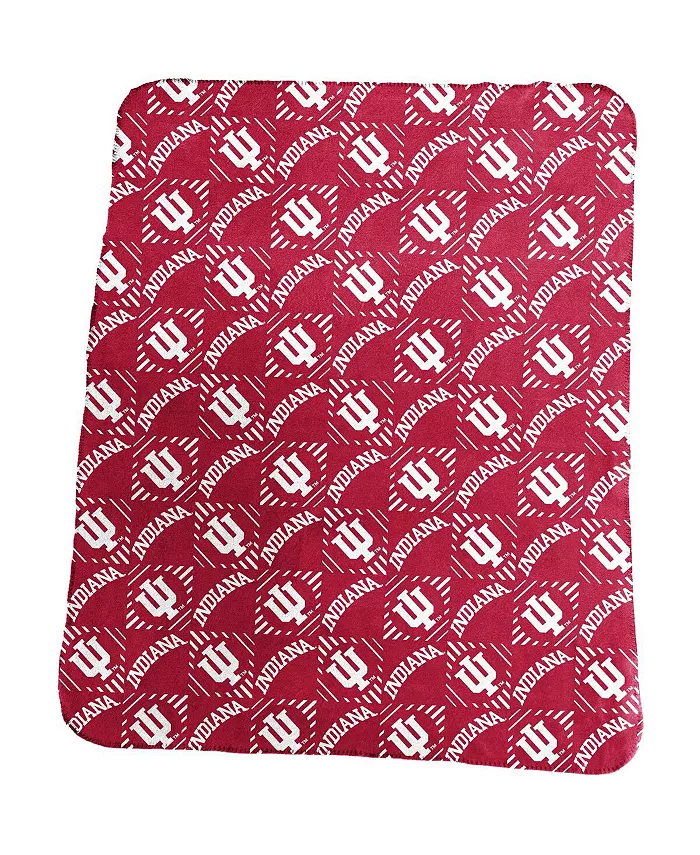 Logo Brands Indiana Hoosiers 60'' x 50'' Repeat Pattern Lightweight Throw Blanket