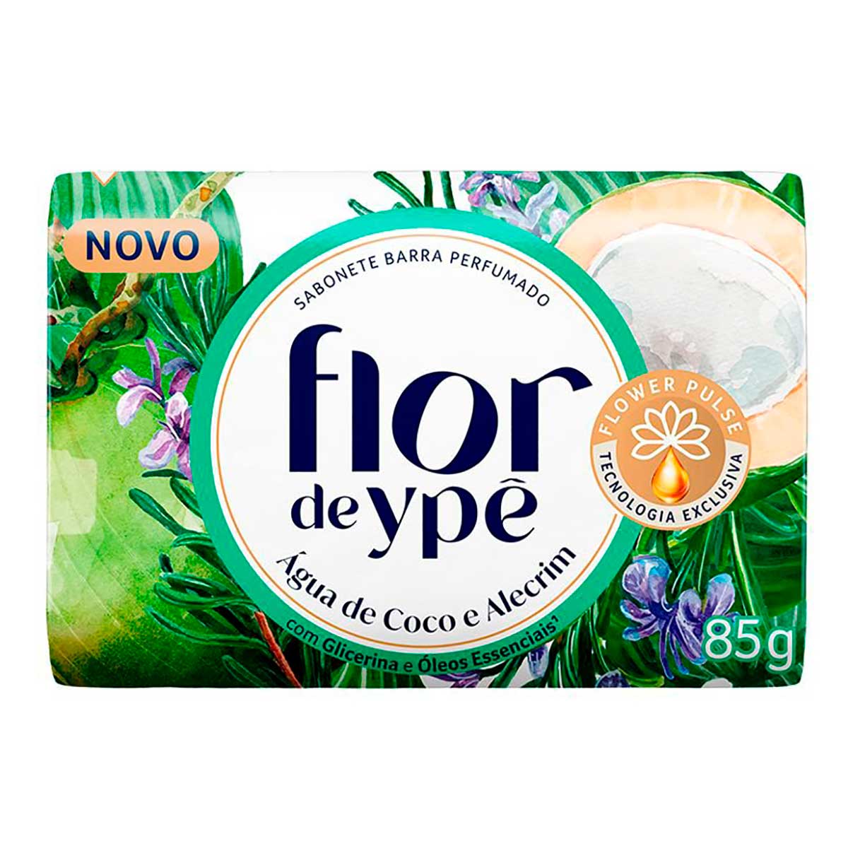 Sabonete Flor de Ype Agua de Coco e Alecrim 85g