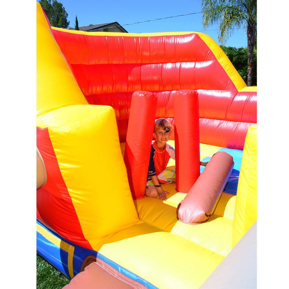 JumpOrange DuraLite Pirate Ship Inflatable Slide