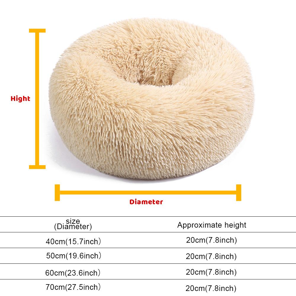 Coloody Dog Cat Bed Panier Rond Pour Chien Coussin Pour Chat Panier Donut Pet Bed