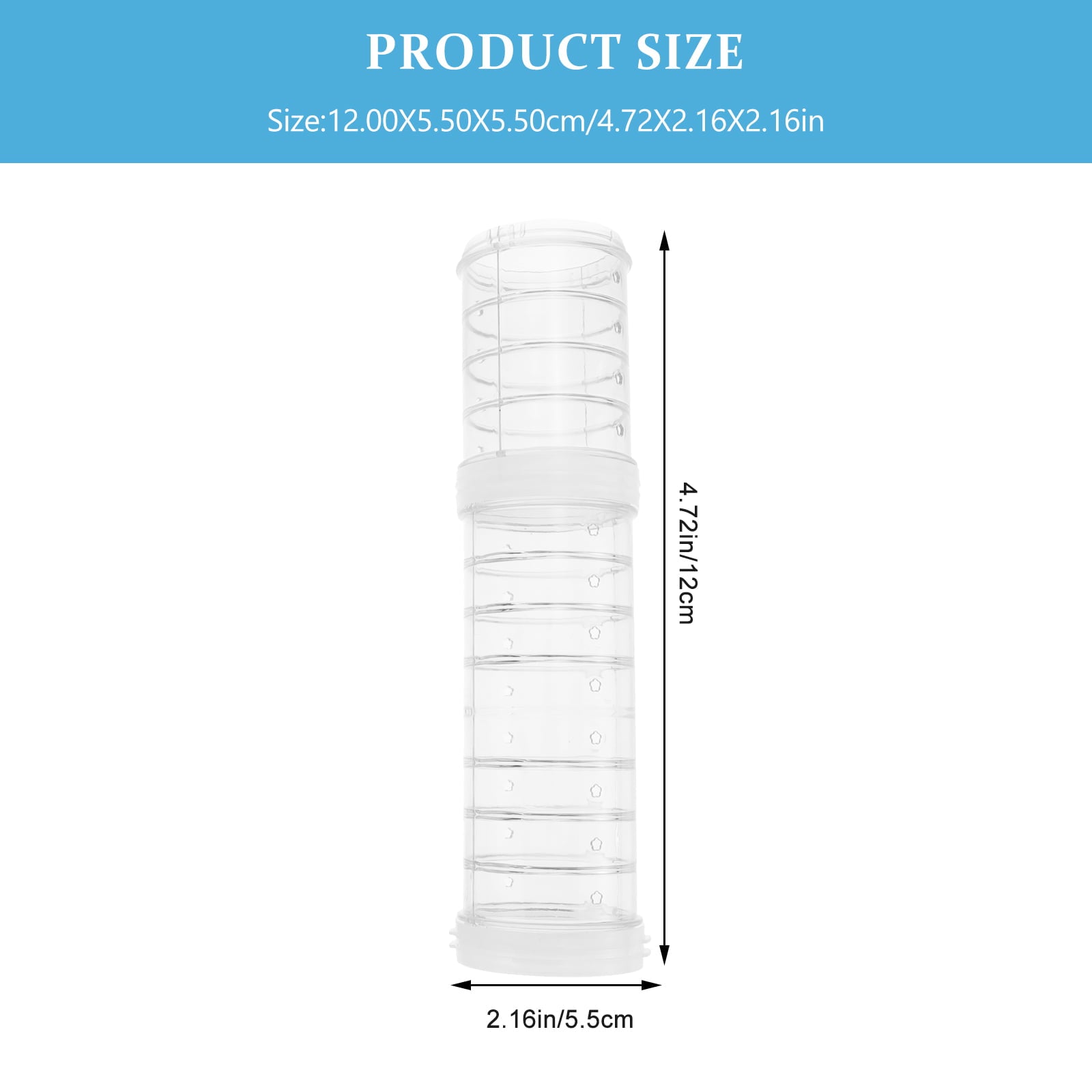 Hemoton 1 Set Plastic Hamster Tube Hamster Cage Maze Connector Hamster Cage External Pipe for DIY