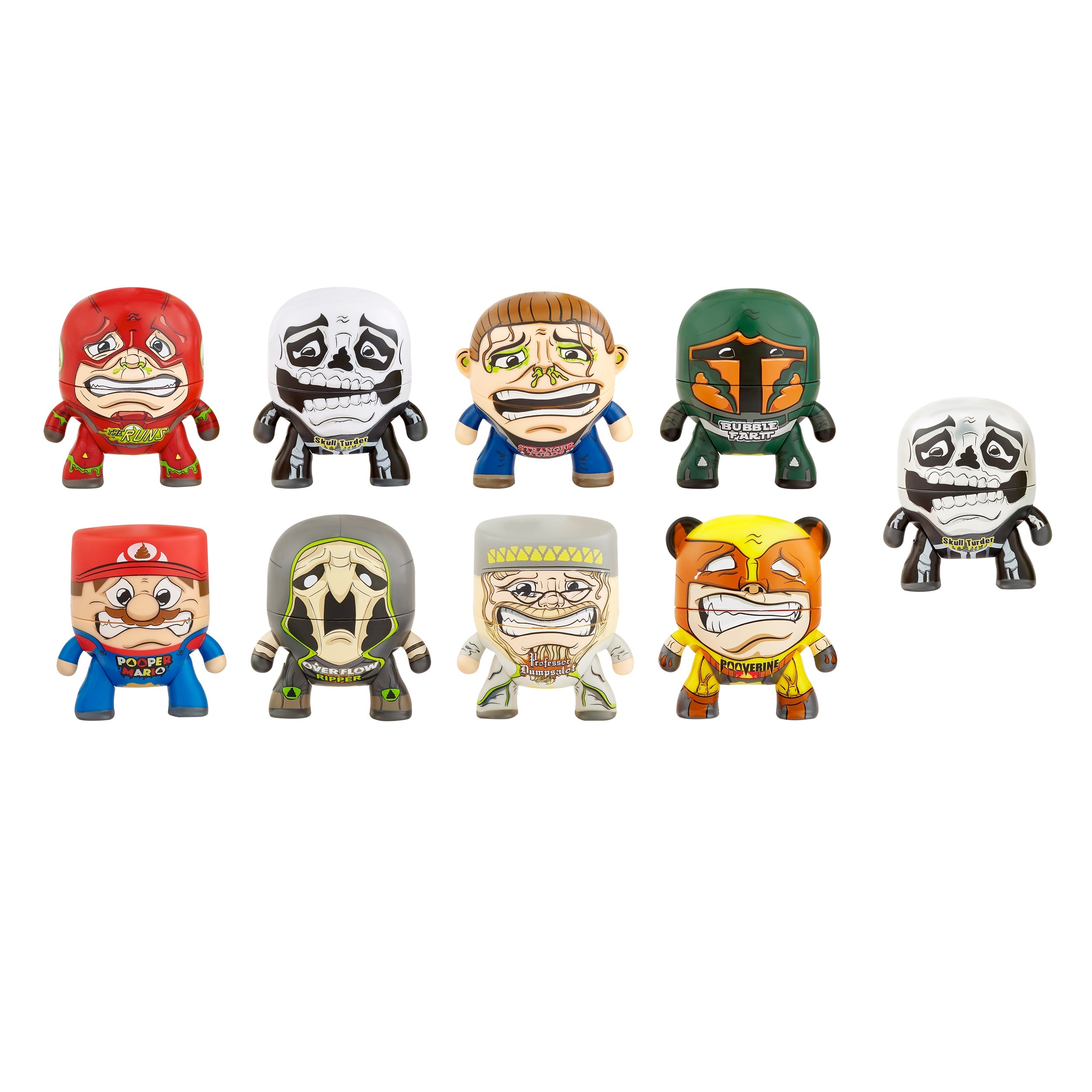 The Hangrees Pooverine Collectible Parody Figure with Slime， Great Gift for Children Ages 6， 7， 8+