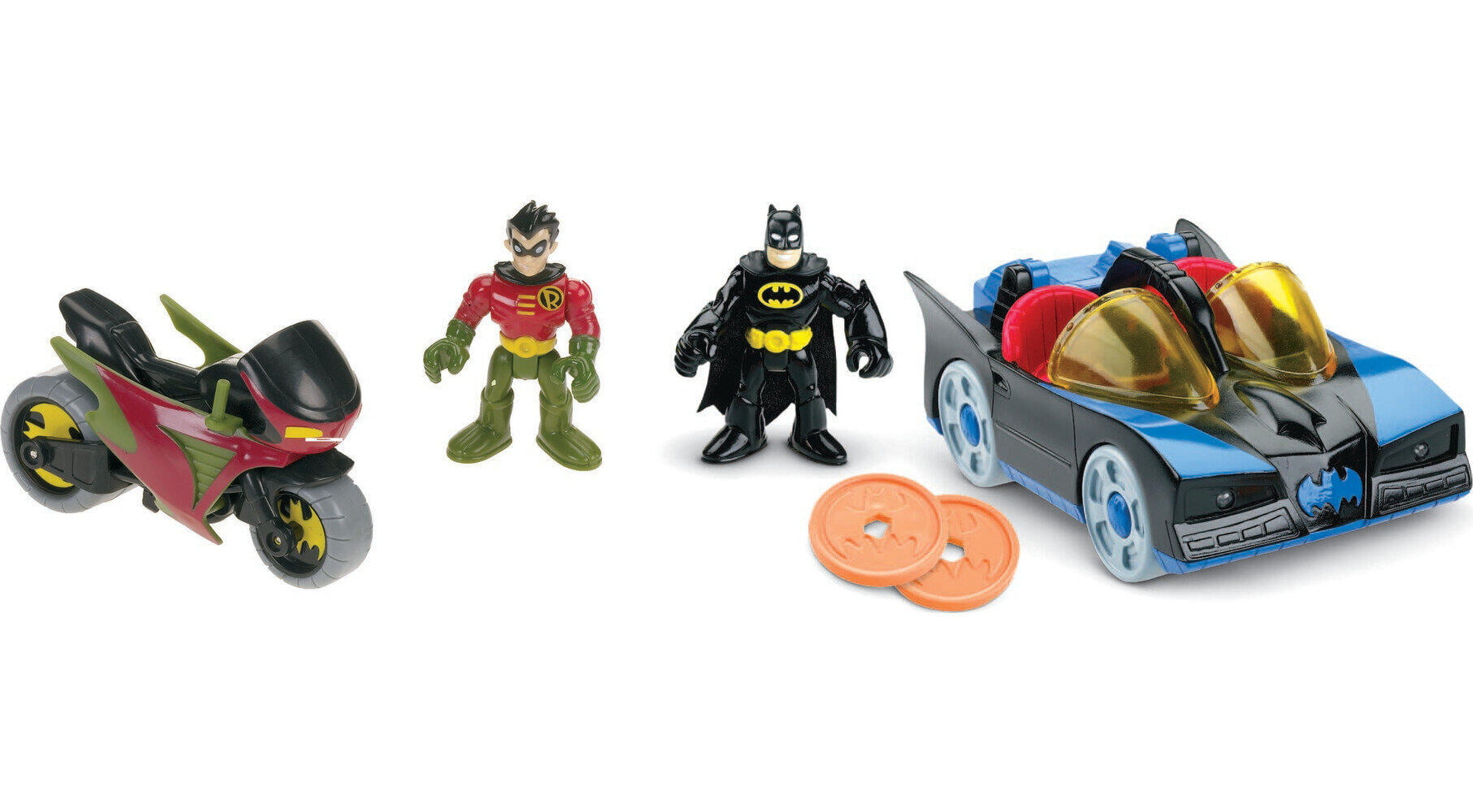 Imaginext DC Super Friends Batmobile and Cycle