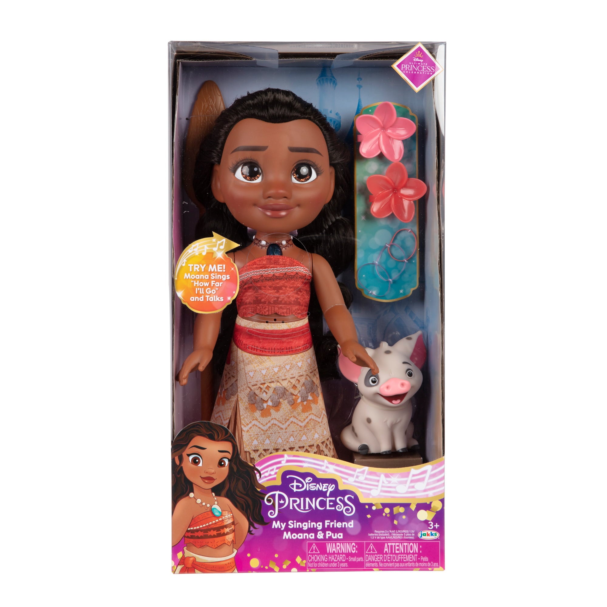 Disney Princess My Singing Friend Moana Toddler Doll with Pua