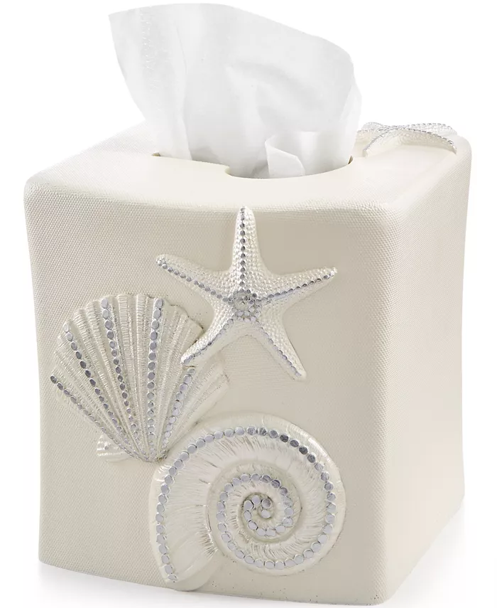 Avanti Bath， Sequin Shells Tissue Cover