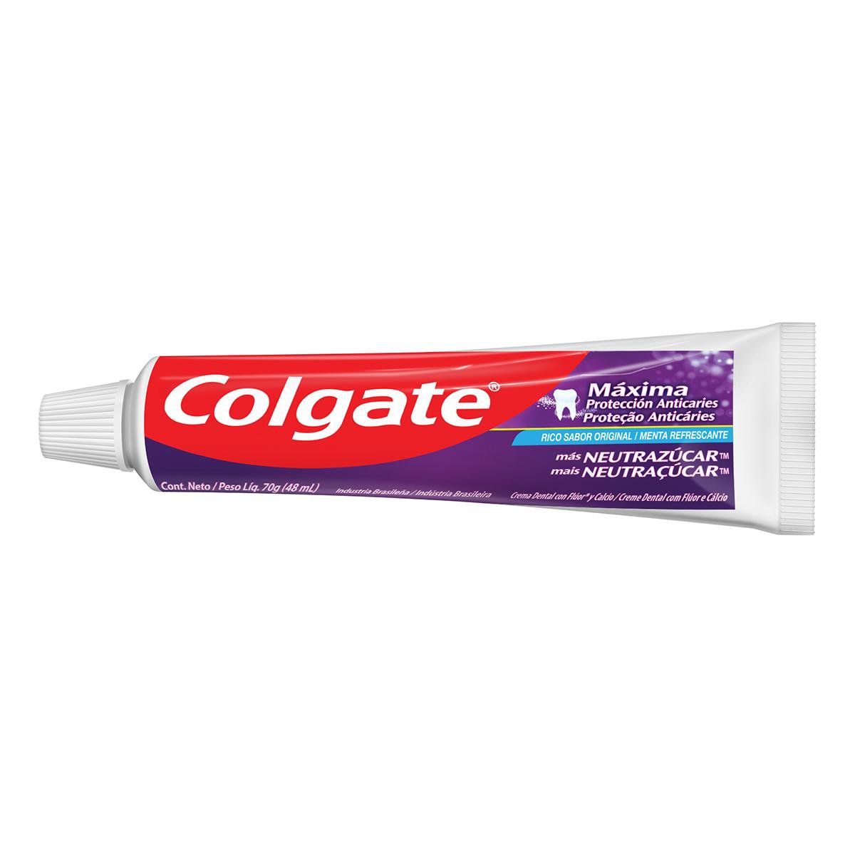 Creme Dental Colgate Maxima Protecao Anticaries Neutracucar Menta Refrescante 70g