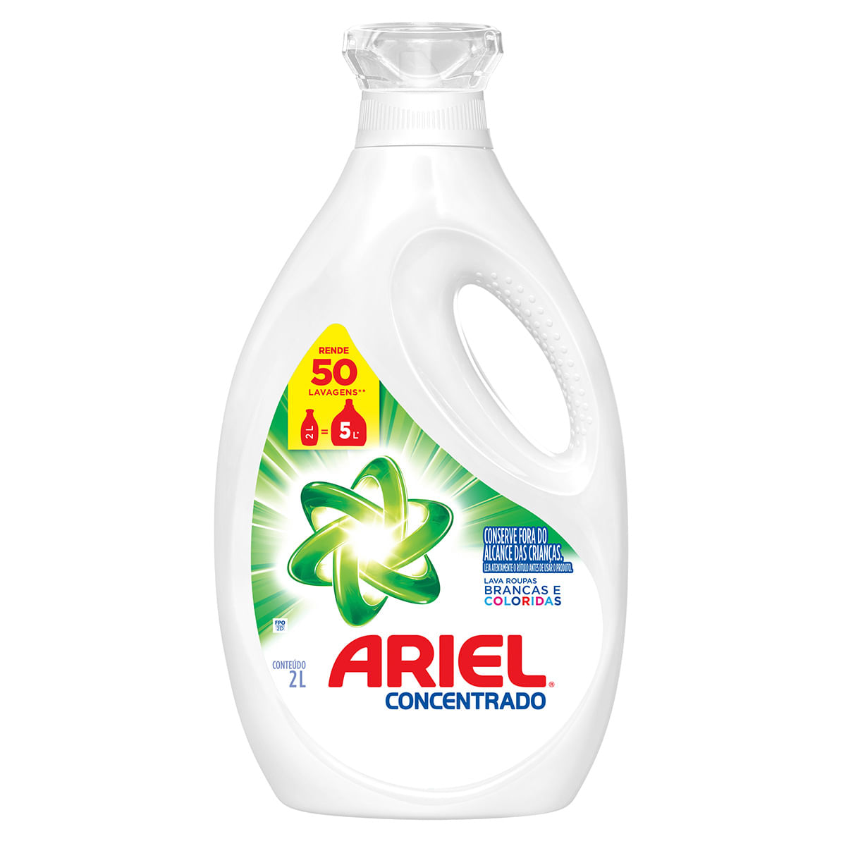 Sabao Liquido Ariel Concentrado Original 2L - 3 Unidades
