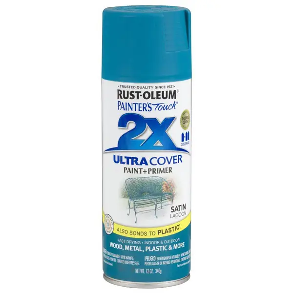 Rust-Oleum 12 oz Painter's Touch Ultra Cover 2X Satin Lagoon Spray Paint