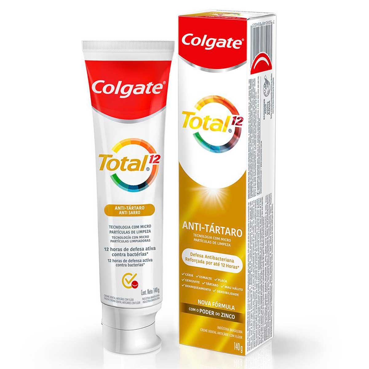 Creme Dental Colgate Total 12 Anti Tartaro 140g