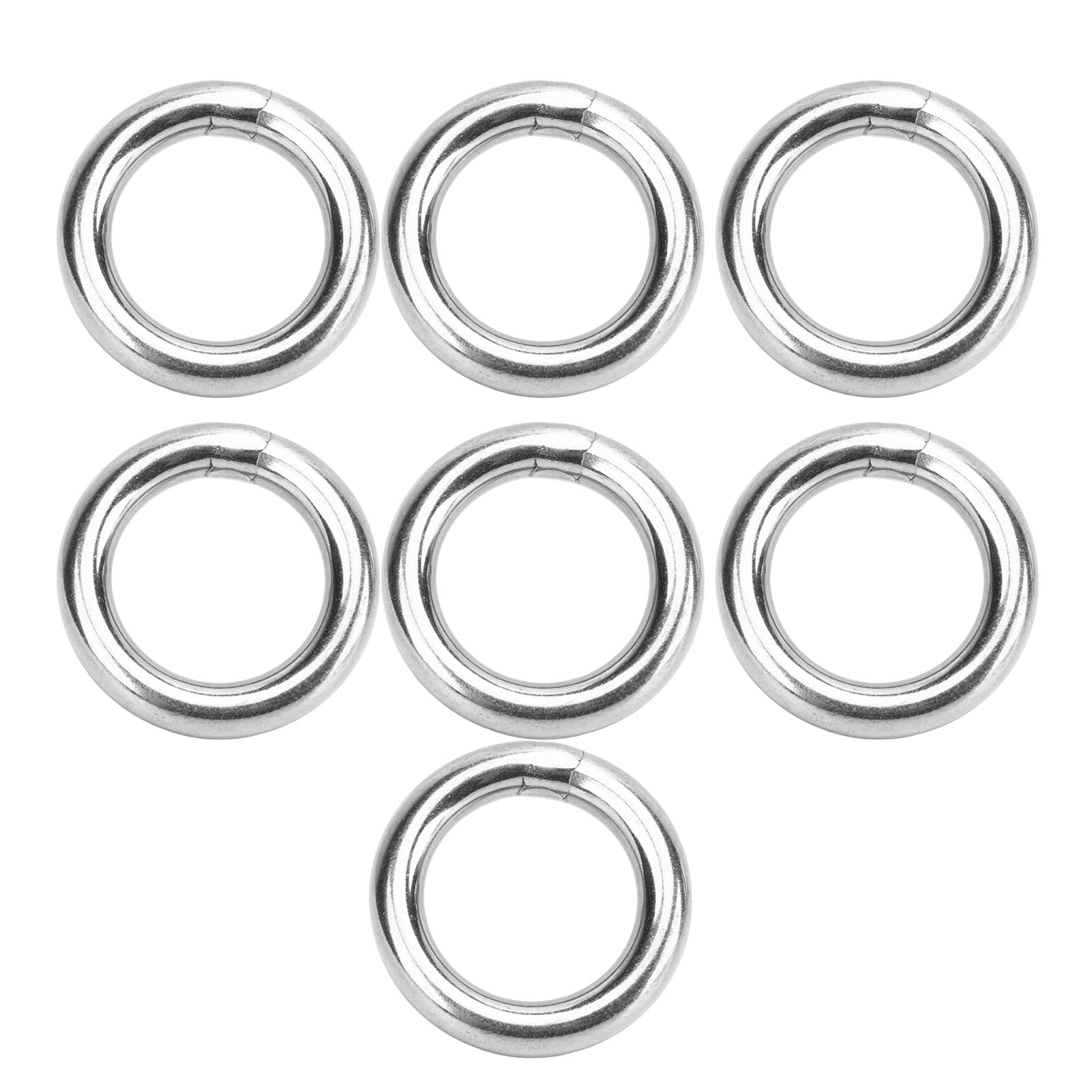O ， Waterproof Strong Load Bearing 304 Stainless Steel Metal O  7 Pcs  For Fitness Hoops 8x30mm，8x35mm，8x40mm，8x80mm