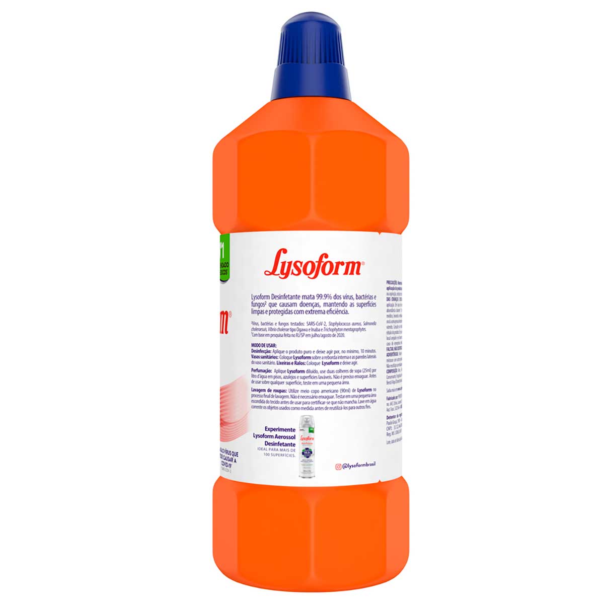 Desinfetante Liquido Lysoform Suave Odor 1L