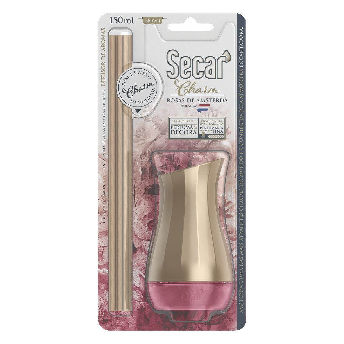 Difusor de Aromas Secar Charm Blister Rosas de Amsterda  150 ml