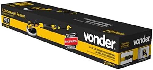 Vonder Lixadeira de parede, com LED, 127 V, LPV 400B, Cor: PRETA/AMARELA