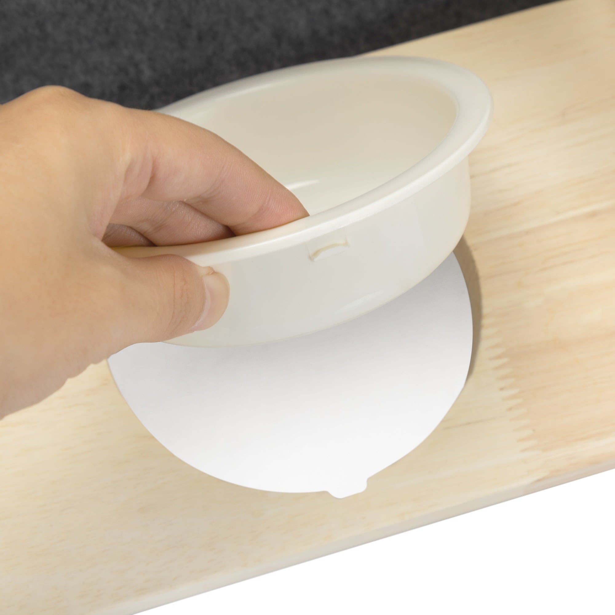 LANTRO JS 2 In 1 Wood Dog House Indoor， Cabin Dog Kennel with Cushioned Bed， Cover Scratcher， Feeding Bowls， Pet Habitat for Cats， Small and Medium Dogs， Natural and Gray