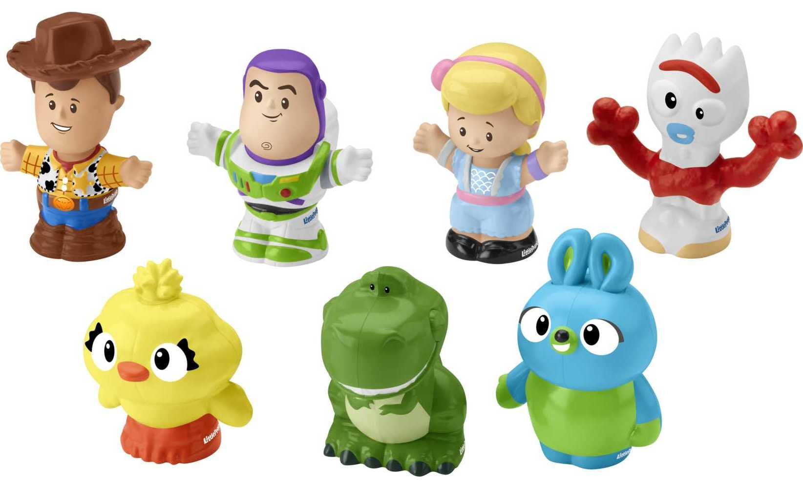 Disney Toy Story 7 Friends Pack Little People Figure Set with Woody and Buzz Lightyear for Toddlers
