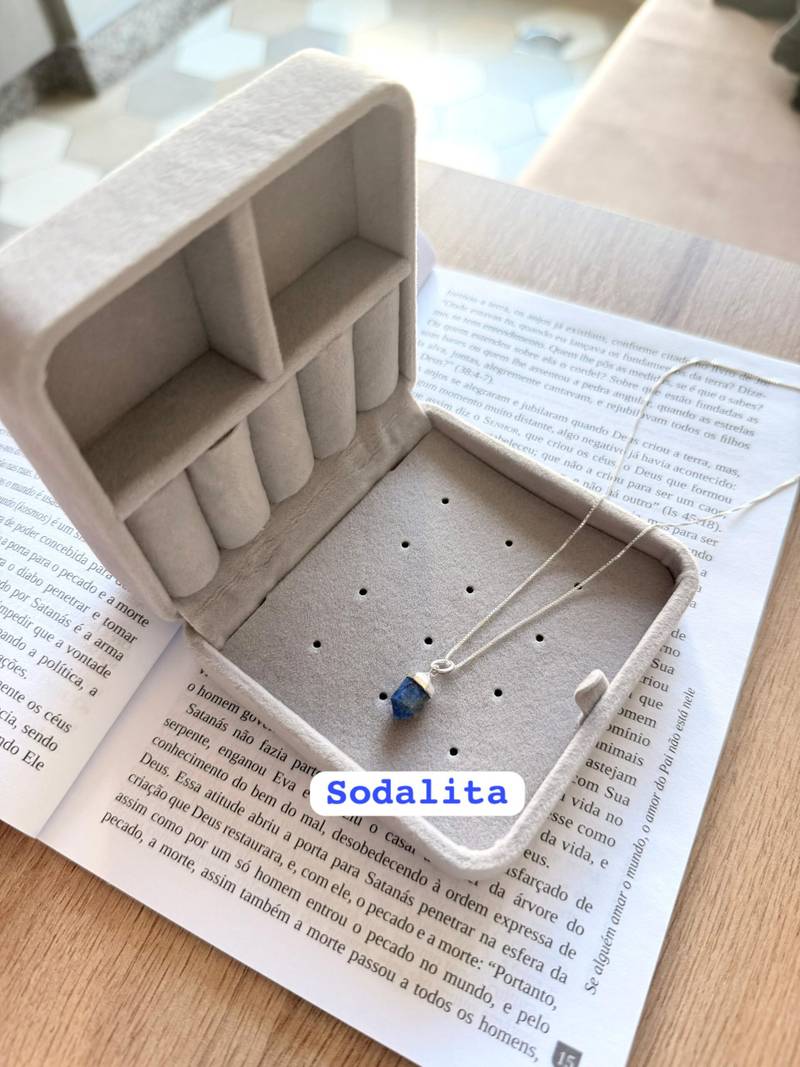 Colar Pingt. Pedra Natural (P)