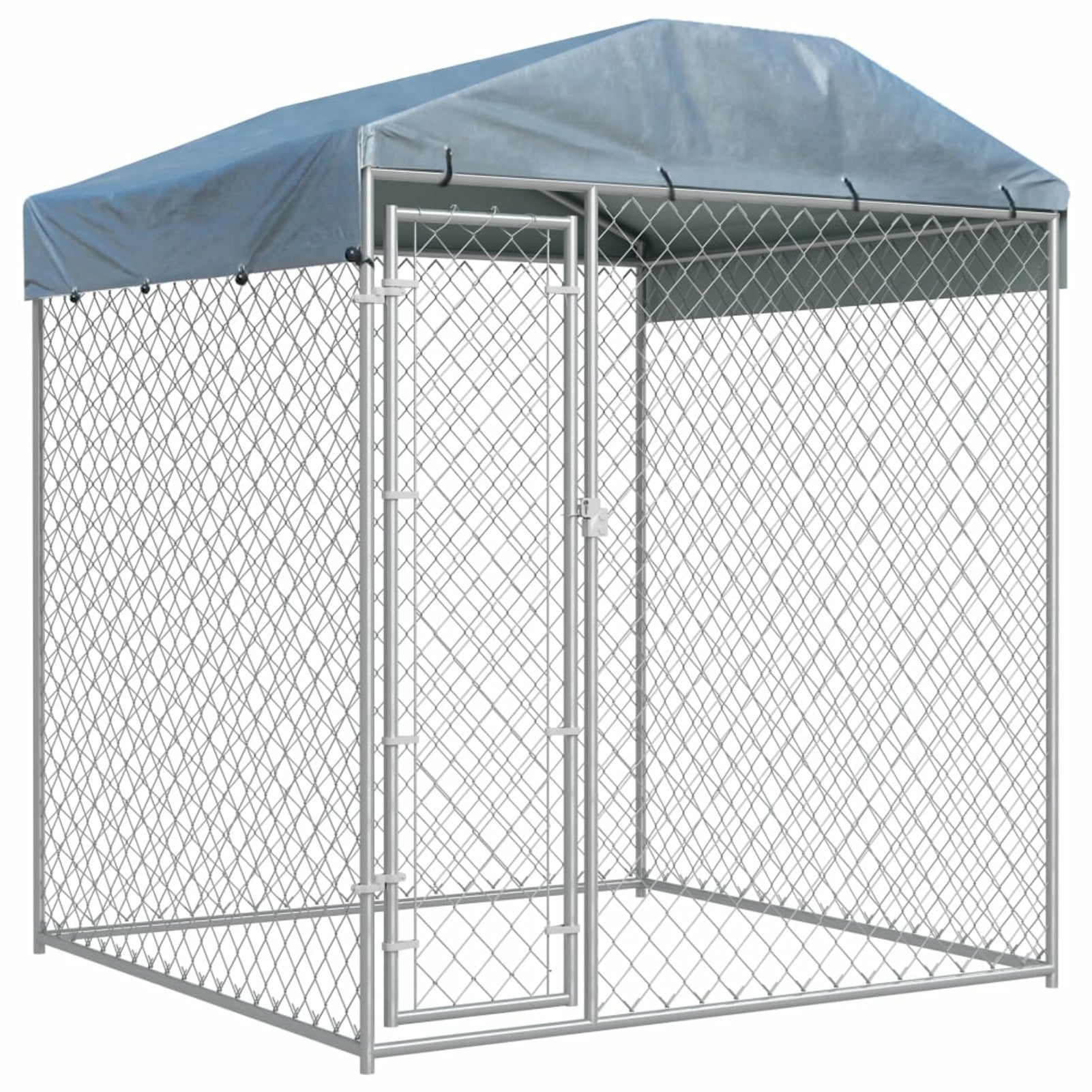 Outdoor Dog Kennel with Canopy 78.7
