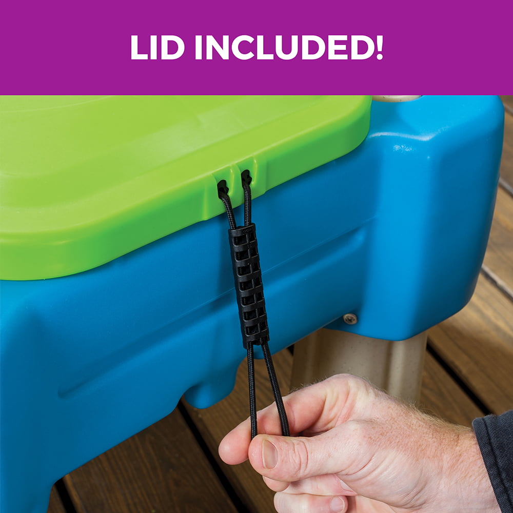 Cascading Cove Toddler Sandbox Water Table Cover and Umbrella