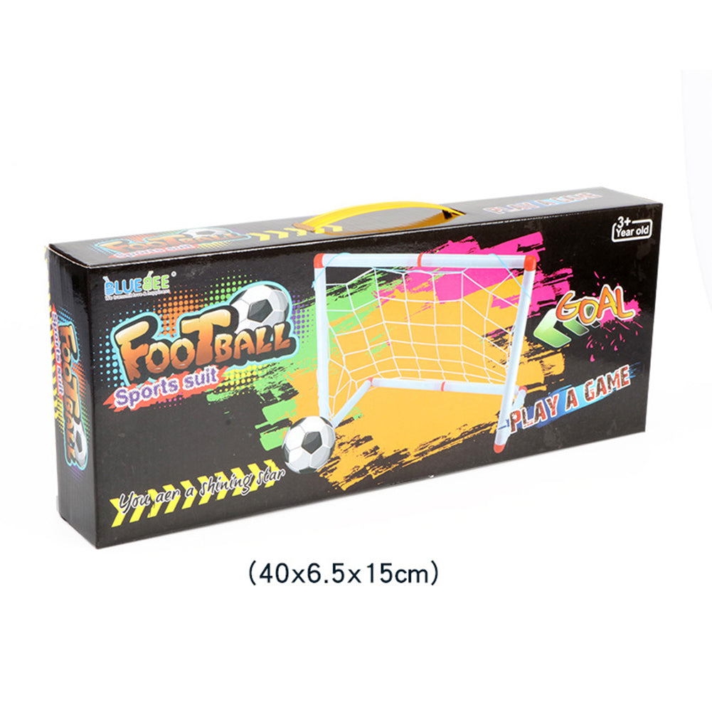 Indoor Outdoor Children Mini Football Soccer Goal Post Net Set with Ball Pump Kids Football Sport Toy