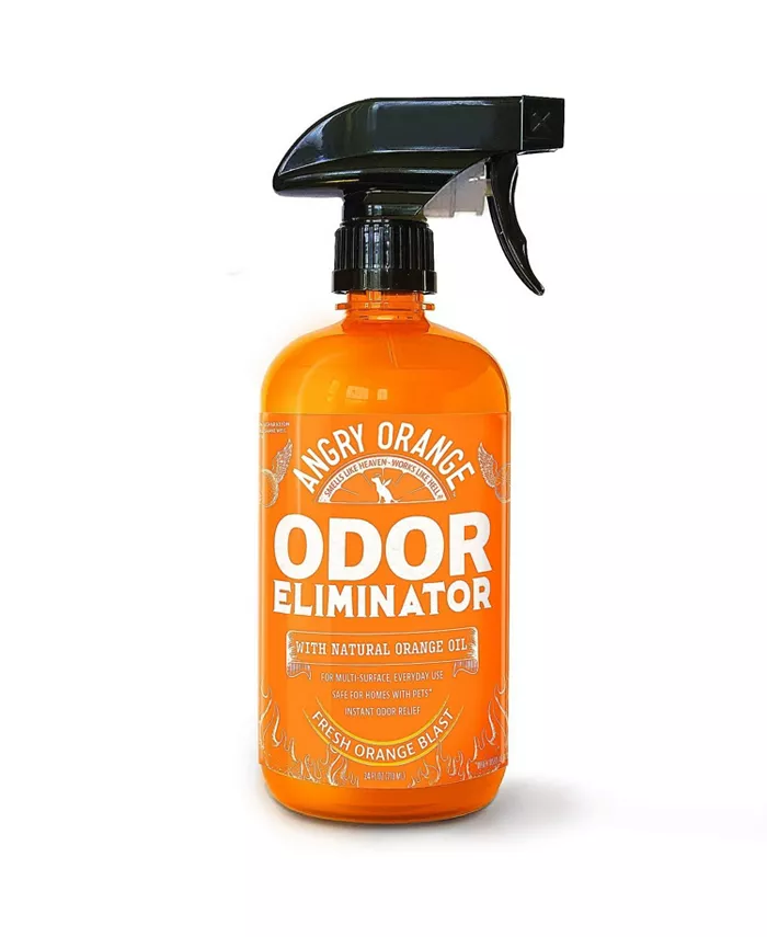 Angry Orange 24 oz Ready-to-Use Citrus Pet Odor Eliminator Pet Spray - Urine Remover and Carpet Deodorizer for Dogs and Cats