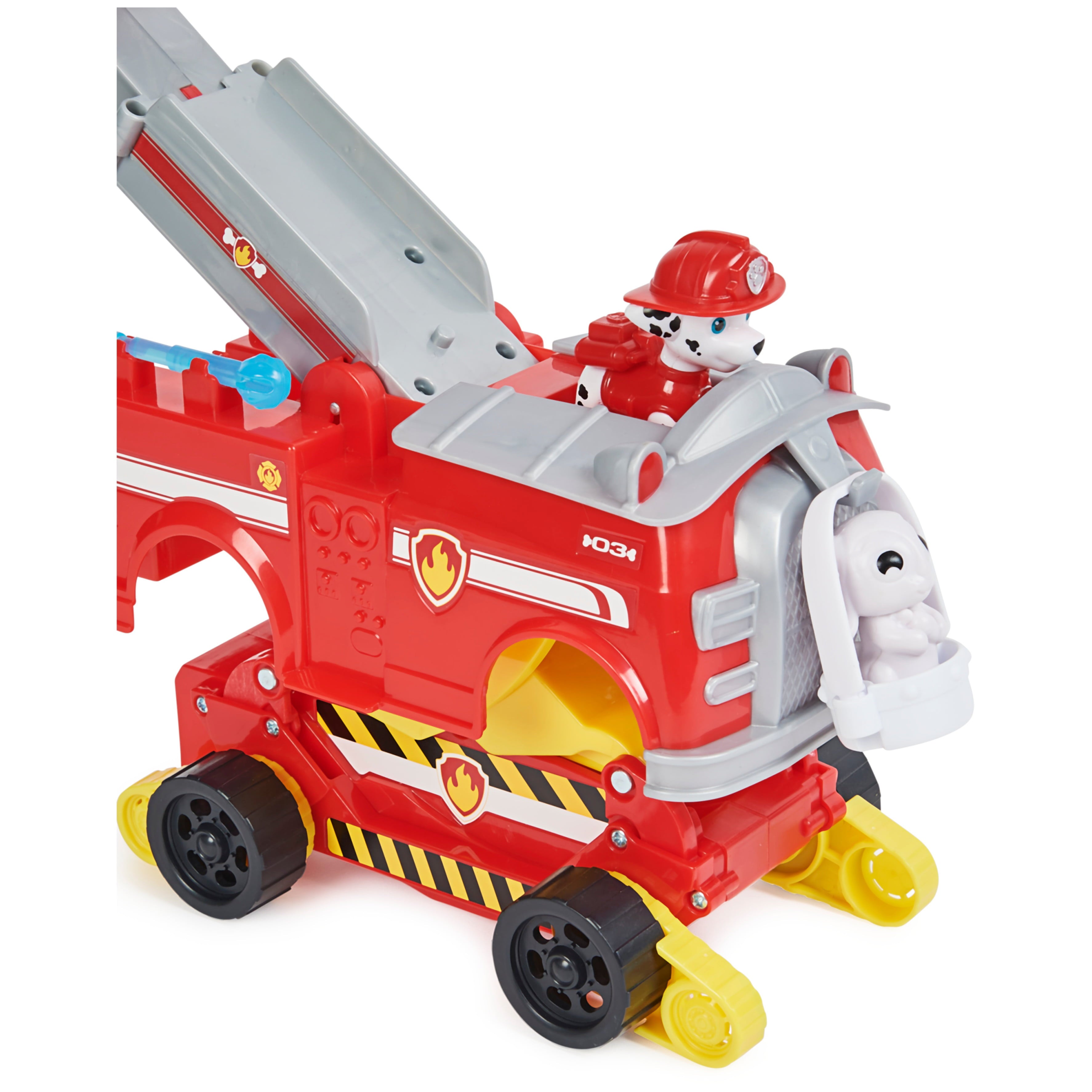 PAW Patrol: Rise and Rescue Transforming Vehicle with Marshall Figure， For Ages 3 and up