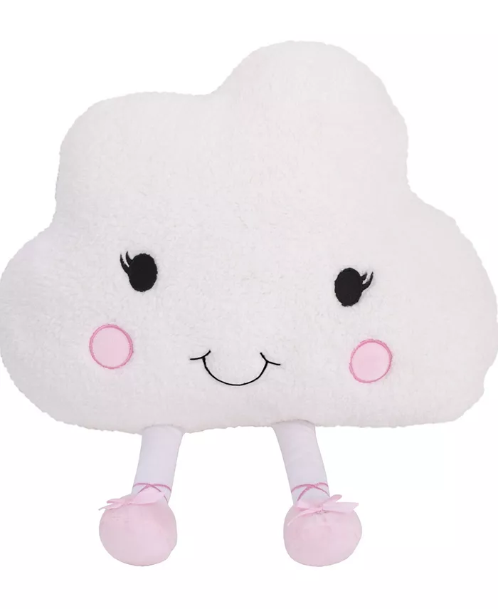 NoJo Decorative Cloud Shaped Pillow， 14.75