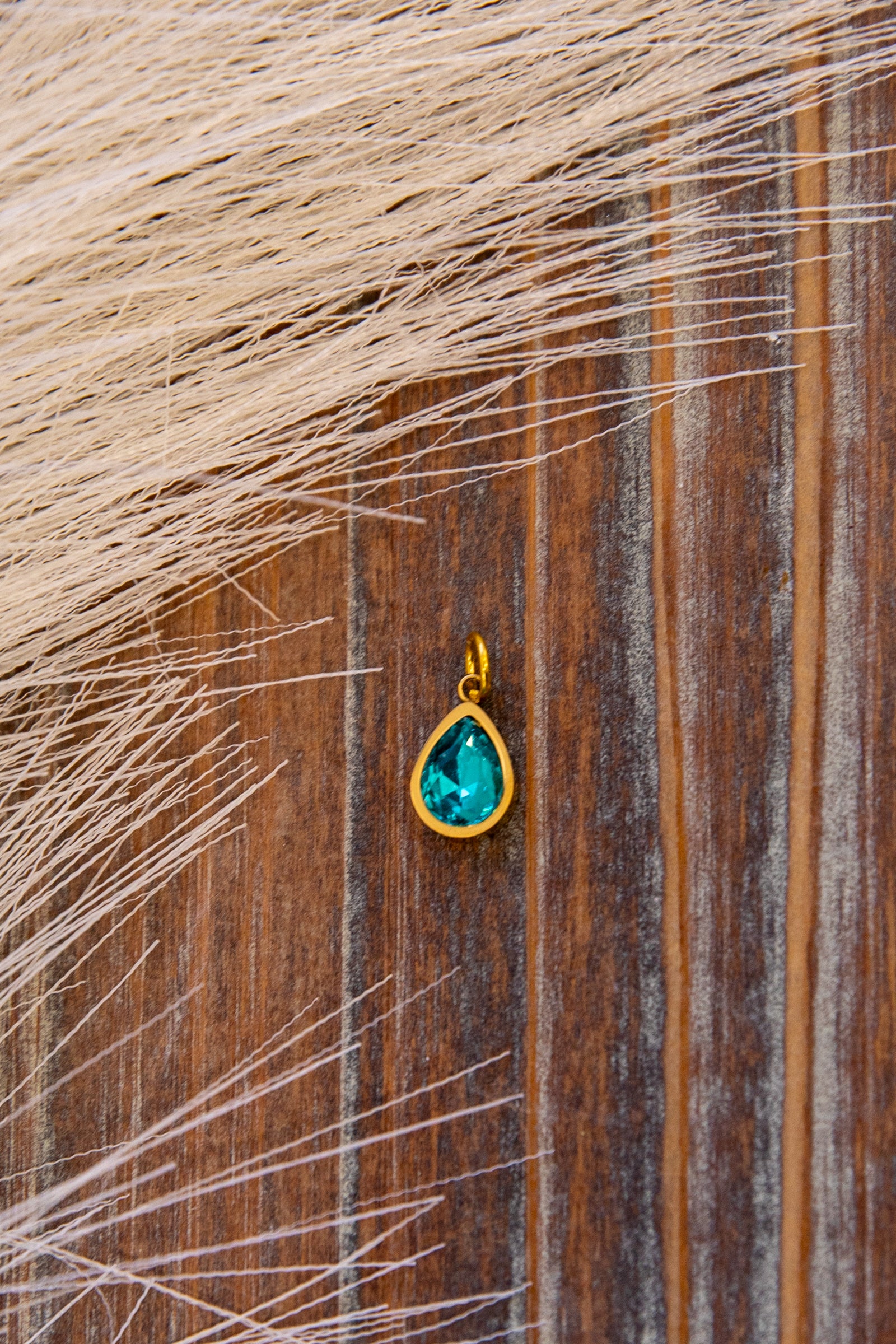 Turquoise Crystal Charm