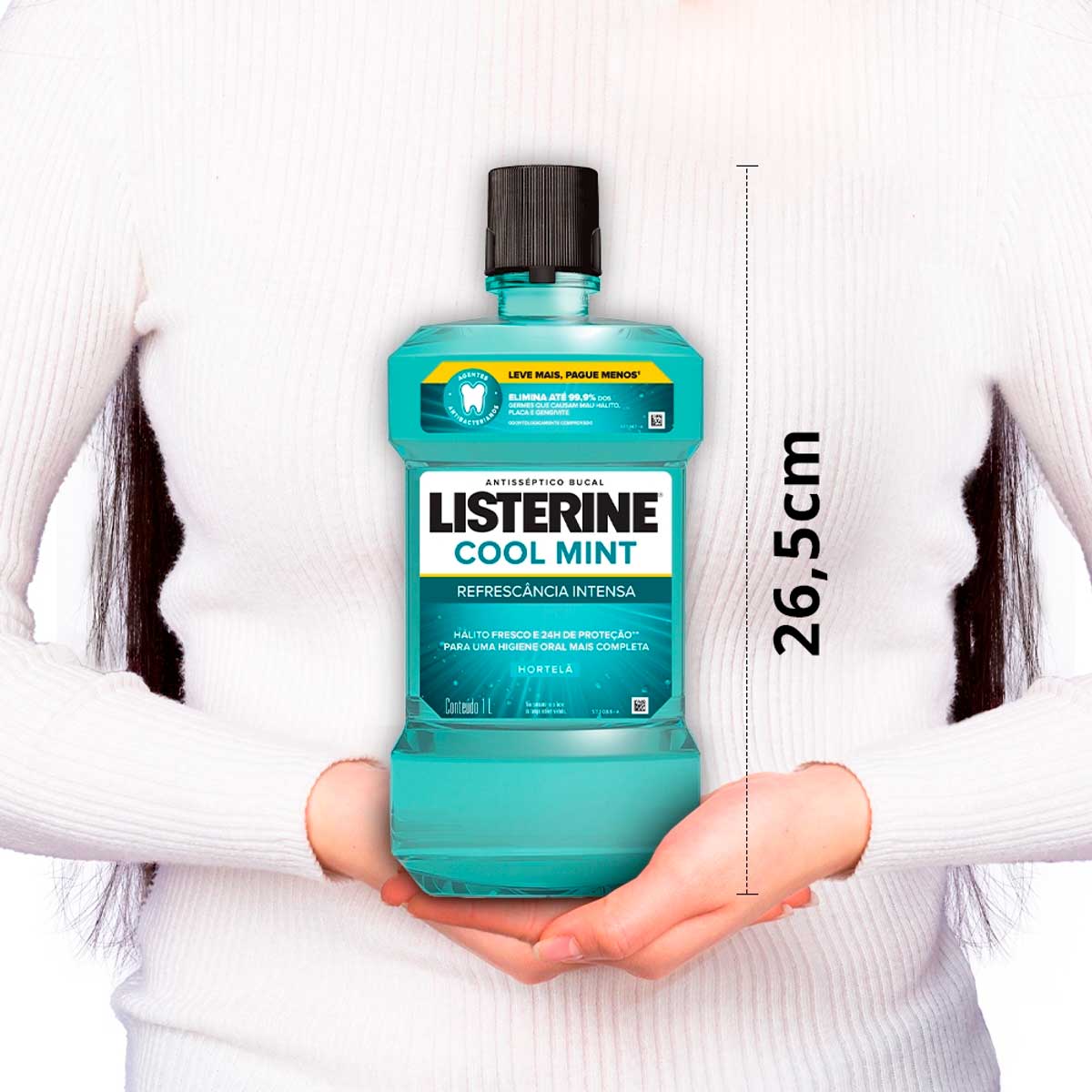 Enxaguante Bucal Hortela Listerine Cool Mint Frasco 1l Leve Mais Pague Menos