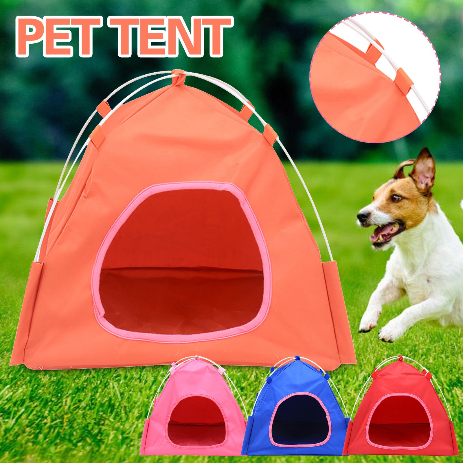 Bowake Breathable Washable Pet Puppy Kennel Dog Cat Folding Indoor Outdoor House Bed