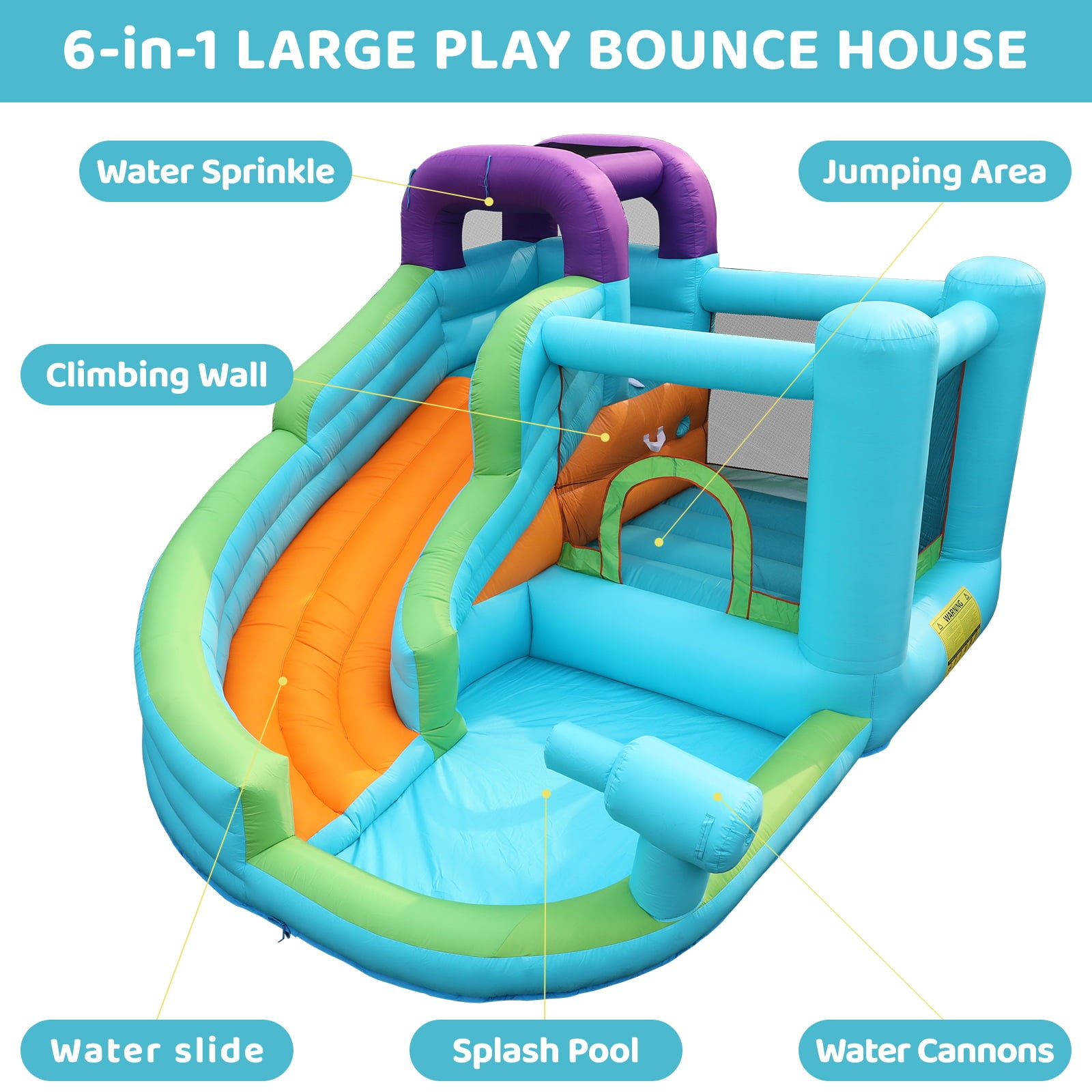 HEMBOR Kids Inflatable Bouncer Water Park Bounce House with Blower