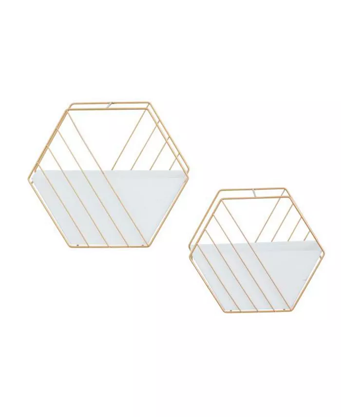 Rosemary Lane CosmoLiving by Cosmopolitan Contemporary Planters， Set of 2