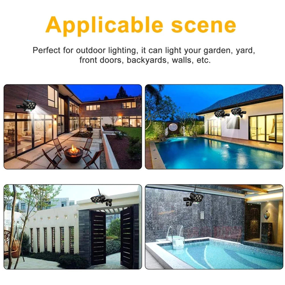 2 pcs Solar Lights Outdoor， Solar Motion Sensor Lights Fake Camera Lights Home Camera Security Light Simulated Decoy Surveillance Waterproof Indoor Outdoor， Black
