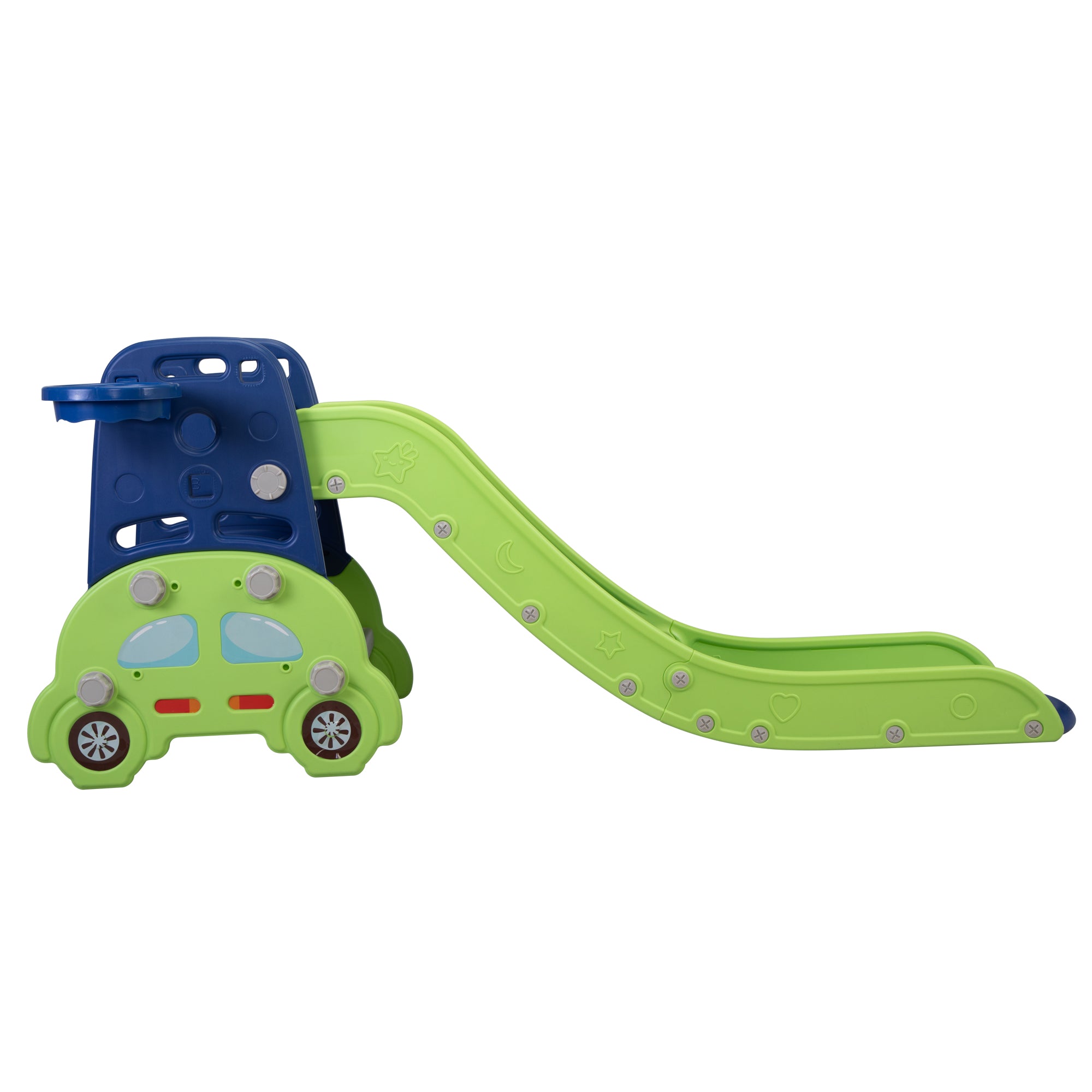 Multi functional slide car model - blue-green