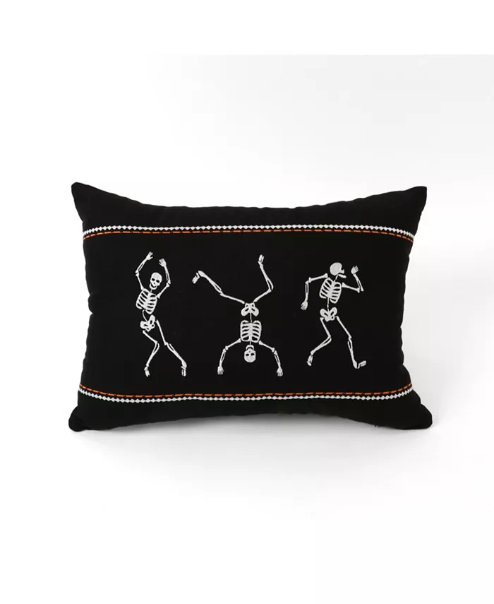 Lush Dandeacutecor Dance Skeleton Decorative Pillow， 13