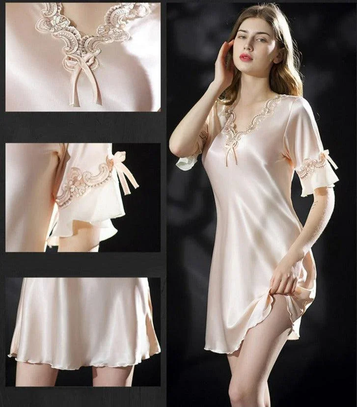 Camisola Famous™️ em Seda Cetim / Toda Sutileza & Beleza de uma peça Magistral!