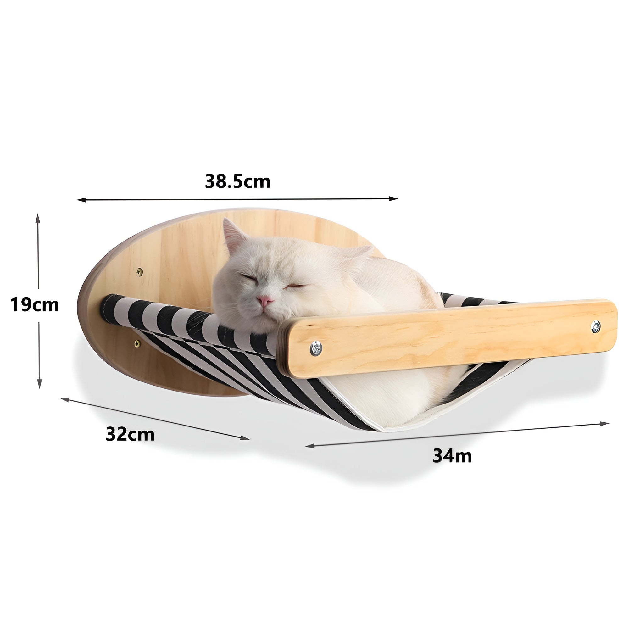 PurrMount Board | Wall-Mounted Cat Climbing Shelf with Scratching Post