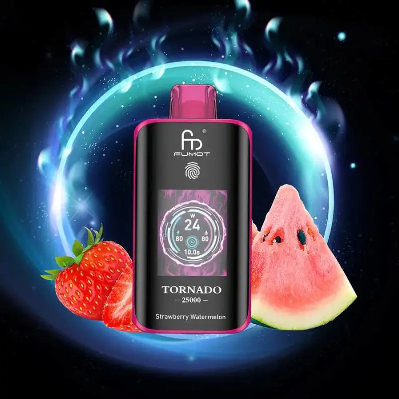 🧊 Fumot Tornado 25K – Einweg-Vape mit Dual-Mesh-Coil & LED-Display 🍓🥭🍏