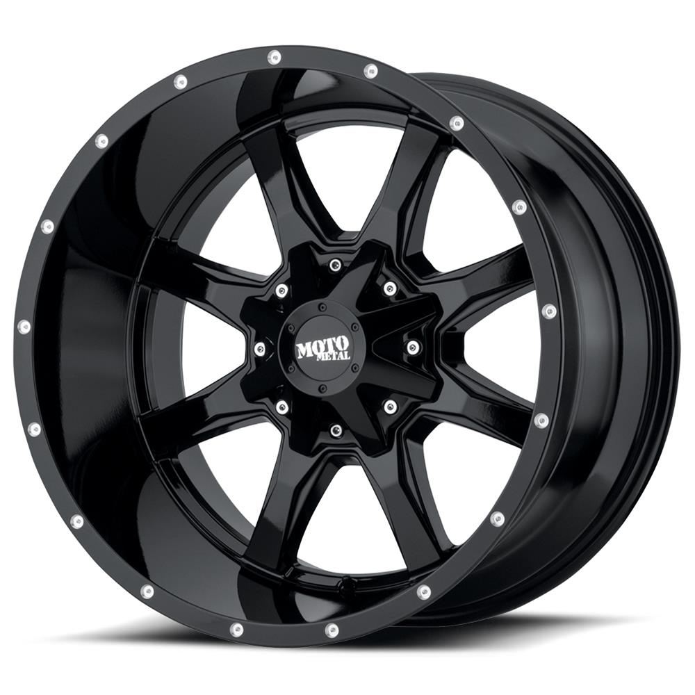 Moto Metal MO970780863A00US Moto Metal Series MO970 Gloss Black Milled Wheels