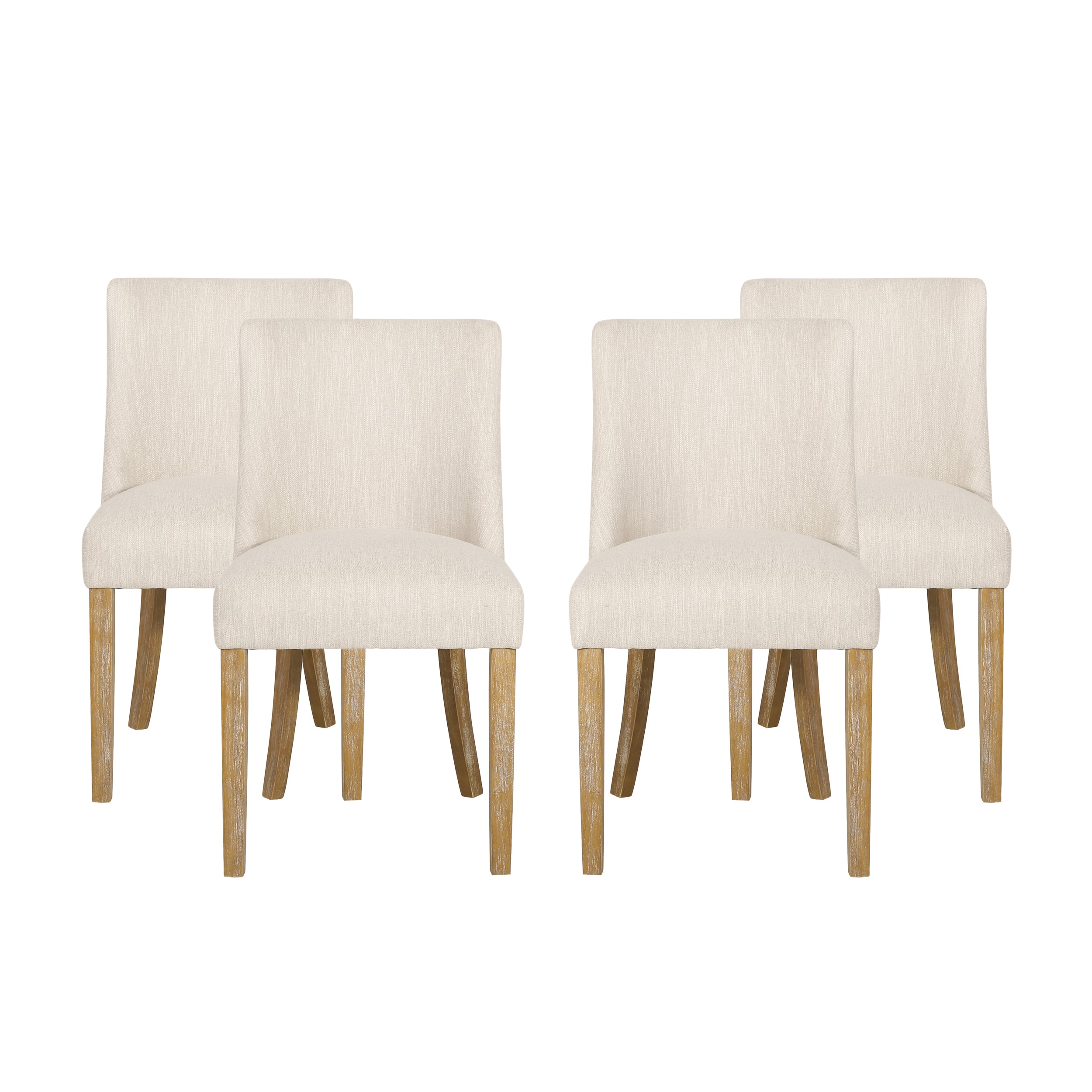 Gladwin Contemporary Fabric Dining Chairs, Set of 4